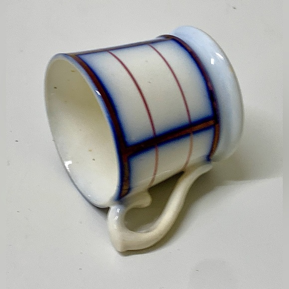 19th Century Antique Gaudy Welsh Rare Unrecorded Pattern Miniature Child's Mug - Picture 13 of 16